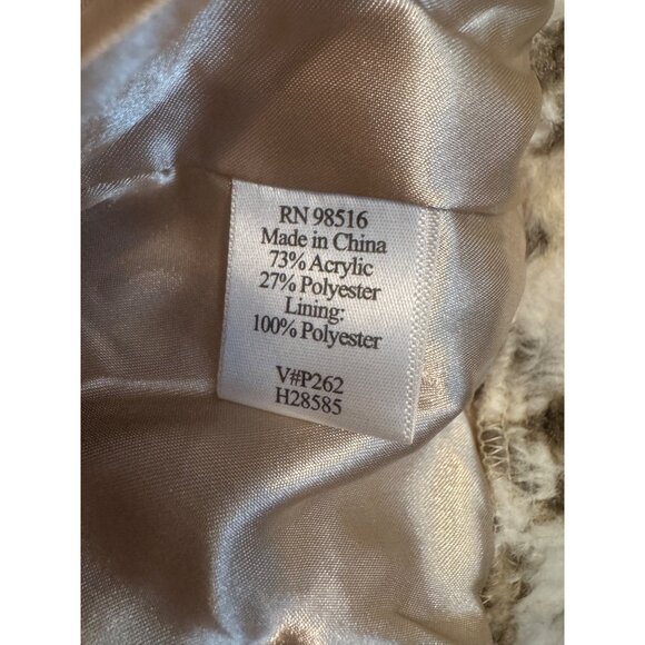 Coldwater Creek XL Faux Fur Leopard Print Vest With Front Zip Closure - Picture 4 of 8